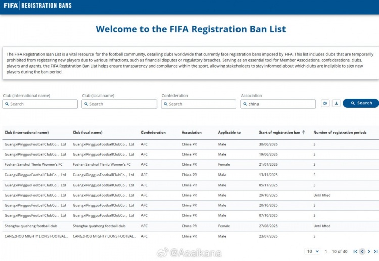 FIFA禁令清零:海牛延边移除注册限制,三级俱乐部全解禁 FIFA禁令清零:海牛延边移除注册限制,三级俱乐部全解禁